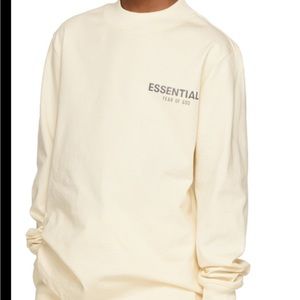 Essentials Kids- Off white-Jersey Long Sleeve T-Shirt